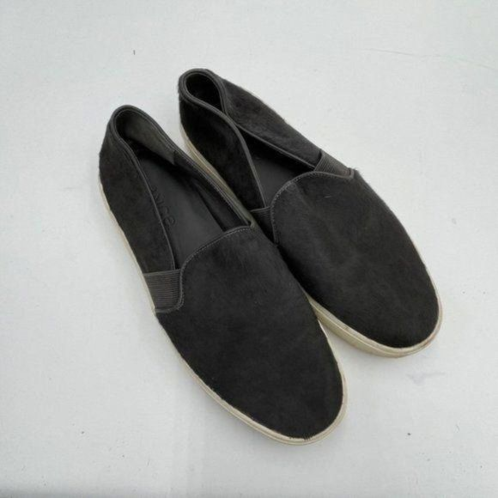 Vince Dark Gray Calf Hair Sneakers